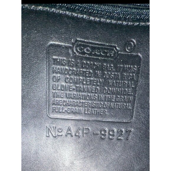 Coach Black Leather Satchel - Picture 10 of 11